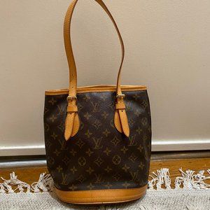 Louis Vuitton Petit Bucket Bag Canvas Monogram